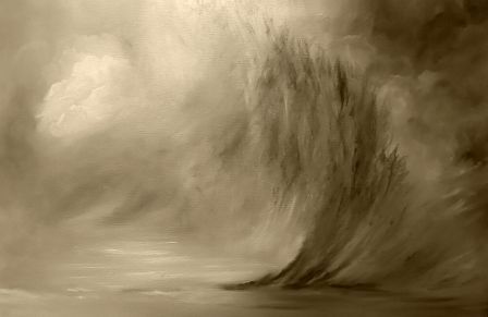 Parting of The Wave. Atmospheric Art by Julie Bond